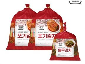 가성비최고 중부식 포기김치 11kg  포기김치(중부식 900g 베스트5